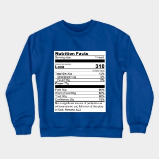 Nutrition Facts Crewneck Sweatshirt